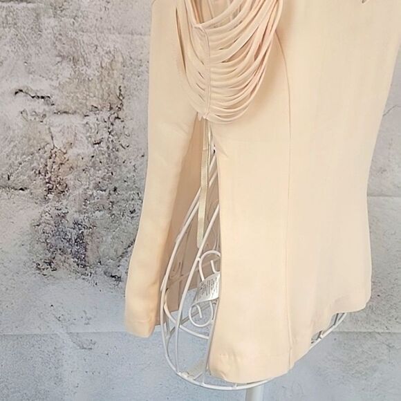 Naked Zebra Elegant Peach Cream Women's Top Size S - Picture 7 of 11